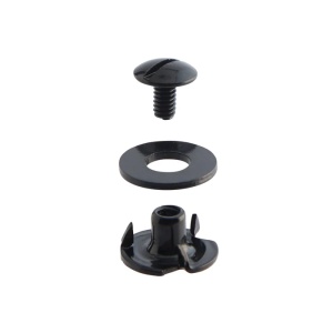 Surub cu piulita negru, set 4 buc. Tandy Leather - Img 4