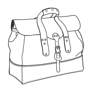 Tipar hartie geanta de voiaj Field (Field Overnight Bag) - Tandy Leather 56453-00
