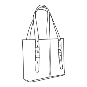 Tipar hartie geanta satchel Serena (Serena Satchel) - Tandy Leather 56425-00