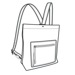Tipar hartie rucsac Brooklyn (Brooklyn Backpack) - Tandy Leather 56409-00