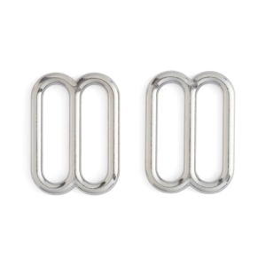 Trecatori (strap slides) nichelate, set 2 buc - Tandy Leather