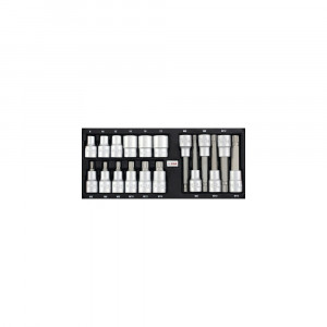 Trusă chei cu profil XZN și tubulare WGB 1/2", 18 piese, crom-vanadiu, Ius Brasov