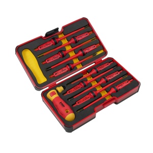 Trusa de surubelnite izolate VDE, Felo E-SMART, XL-Strongbox, 12 piese - Img 1