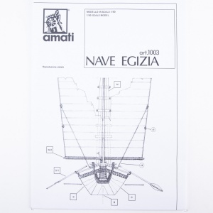 1003 Planuri constructie navomodel Amati Nava Egipteana