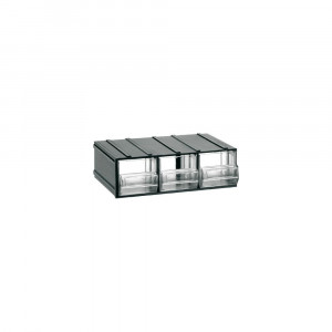411 Cutii cu sertare transparente 192x148x63mm