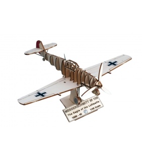 Aeromodel vanatoare din lemn - Messerschmitt BF 109 1/48