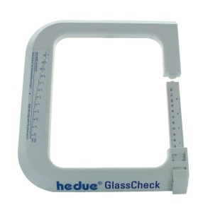 Aparat de măsurat grosimea sticlei GlassCheck, Hedue