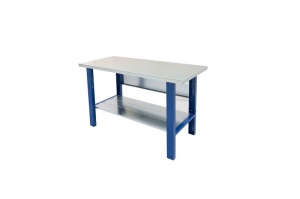 Banc de lucru metalic Werkmeister 1500-16, 1500 mm, polita inferioara deschisa