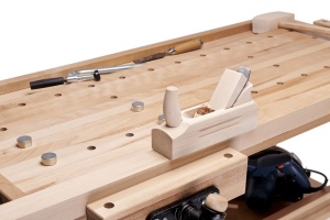 Banc de tamplarie RAMIA Diamond 1800 COMBO din fag, cu dulap si accesorii - Img 6