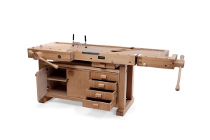 Banc de tamplarie RAMIA Superb 2100 COMBO din fag, profesional.
