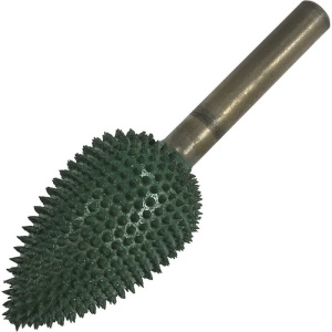 Biax sculptura lemn SABURR - cap flacara, tija Ø6 mm, 35 x 19 mm