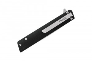 Briceag de buzunar Buck Decatur 0256 (0256BRS-B / 0256BKS-B), otel 7Cr, flipper, Liner Lock - Img 6