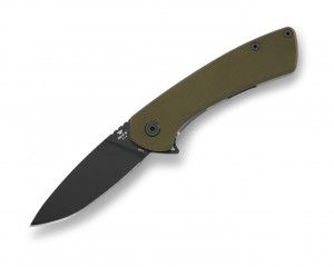 Briceag de buzunar Buck Onset Pro 0040GRS-B, otel S45VN, maner G10 si cadru titan, Frame Lock