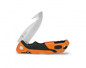 Briceag de vanatoare Buck Pursuit Pro Large 0660ORG-B cu carlig, otel S35VN, maner Versaflex portocaliu, Lockback - Img 4