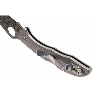 Briceag Delica® 4 Ti / Damascus, Spyderco - Img 4