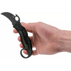 Briceag Karahawk™ G-10 All negru, Spyderco - Img 7