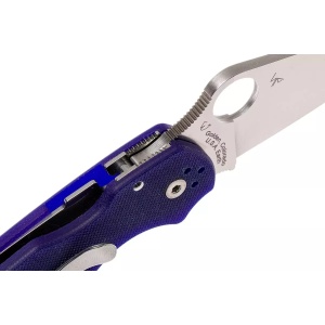 Briceag Para™ 3 G-10 Dark Blue CPM S110V, Spyderco - Img 5