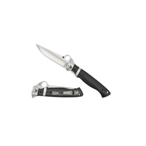 Briceag Vallotton Sub-Hilt™ G-10 Black, Spyderco - Img 5