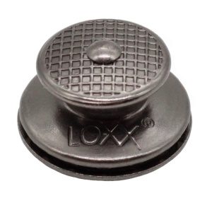 Buton superior nichelat negru Manhattan pentru sisteme de fixare LOXX - Img 1