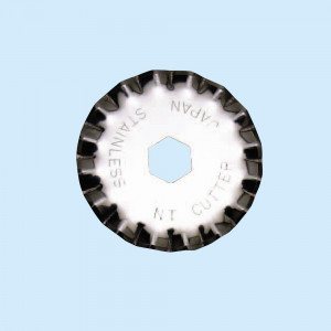 BW-28P Set 2 lame 28 mm cu taiere ondulata pentru cutter circular, NT Cutter - Img 5