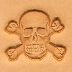 Cap de stanta de embosare 3D Craftool, model craniu cu oase incrucisate (Skull & Crossbones) - Tandy Leather 8547-00