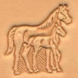 Cap de stanta de embosare 3D Craftool, model iapa cu manz (Mare & Colt) - Tandy Leather 88316-00 - Img 2