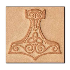 Cap de stanta de embosare 3D Craftool, model Mjolnir (ciocanul lui Thor) (Mjolnir) - Tandy Leather 8676-00 - Img 2