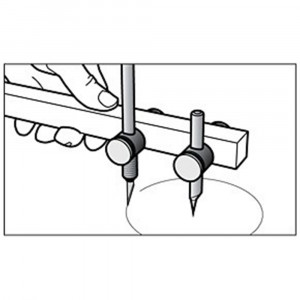 Capete pentru compas cu bara Veritas Beam Compass Heads 05N5001 - Img 4