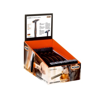 Ciocan de lacatus BlackTec® Picard, display 12 bucati, coada din fibra de sticla, 7,3 kg