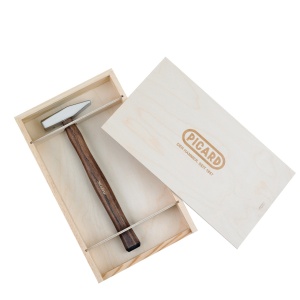 Ciocan de lacatus Picard 1e, cromat, in cutie de lemn, coada din hickory, 1006 g, in cutie cadou din lemn