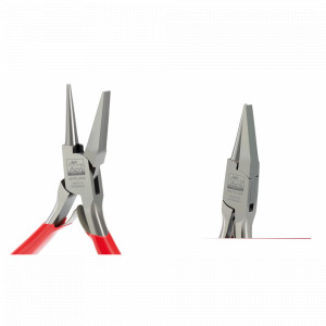 Cleste plat, rotund cu 2 arcuri 130mm pentru bijutieri, ANTILOPE, Niqua - Img 1