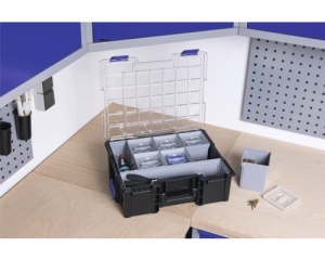Cutie pentru scule cu organizator industrial 8 compartimente 440 x 144 x 355 mm - Img 2