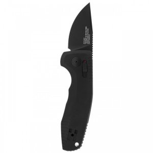 Cutit automat SOG TAC AU Compact CA 15-38-11-57, lama Drop Point Cryo D2, AU-XR Lock, maner din aluminiu, California Legal Automatic Knife - Img 2