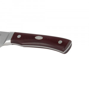 Cutit de bucatarie Fallkniven Delta CMT Lam. CoS Maroon Micarta 155 mm - Img 5