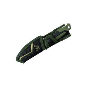 Cutit de vanatoare Buck 658 Pursuit Small 0658GRS-B, lama 8.3 cm, otel 420HC, maner cauciuc verde, teaca inclusa - Img 5