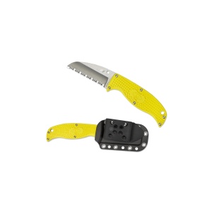 Cutit Enuff™ Salt® FRN Yellow Sheepfoot, Spyderco - Img 4