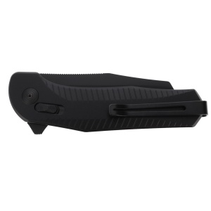 Cutit pliabil SOG Diverge XR Sheepsfoot Black Black 12-02-01-43, lama Sheepsfoot D2 Black Stonewashed, XR Lock, deschidere Flipper, maner GRN Black, EDC Outdoor - Img 7