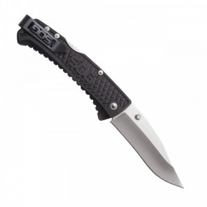 Cutit pliabil SOG Traction TD1011-CP, lama Clip Point 5Cr13MoV, Lockback, maner GRN ultraușor - Img 3