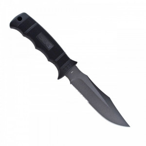 Cutit tactic SOG SEAL Pup Black, otel AUS-8, lama partial zimtata 120 mm - Img 7