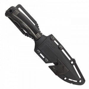 Cutit tactic SOG SEAL Strike Black TiNi, otel AUS-8, lama partial zimtata 125 mm - Img 11