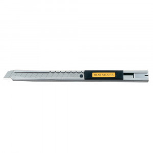 Cutter profesional din otel inoxidabil OLFA SVR-1 Japonia, precizie, 9 mm