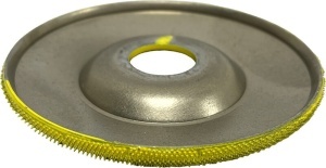 Disc sculptura lemn SABURR - Ø 100 mm fata plata - Img 2