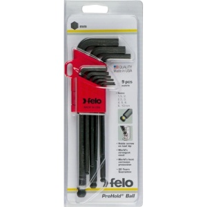 Felo 35590901, Set 9 chei L HEX, lungi, cap cu bila, ProHold, HEX 1.5-10.0mm - Img 2