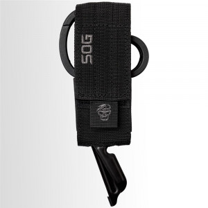 Foarfeca multifunctionala SOG ParaShears Black, 11 functii, Compound Leverage, foarfeca medicala de salvare cu husa nylon - Img 5