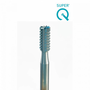 Freza cilindrica plata 34 SUPER Q, 6 buc, pentru bijutieri, Niqua