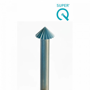 Freza conica P (f) 90grd SUPER Q, 6 buc, pentru bijutieri, Niqua