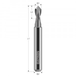Freza cu 2 caneluri, Datron 0068795B, 5.0x10x6.0mm - Img 4