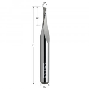 Freza cu 2 caneluri, Datron 0068830K, 3.0x6x3.175mm - Img 2