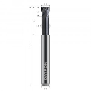 Freza cu 4 caneluri, Datron 0078626A, 6.0x7.0x6.0mm - Img 2