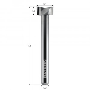 Freza etajata frontala, Datron 0078442, 12.0x6.0x6.0mm - Img 3